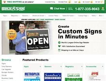 Tablet Screenshot of buildasign.com